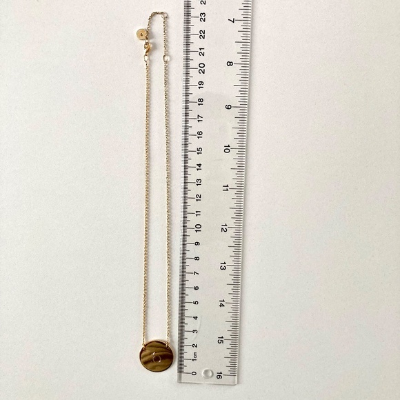 Stella & Dot Disc Necklace - Gold - Picture 2 of 4